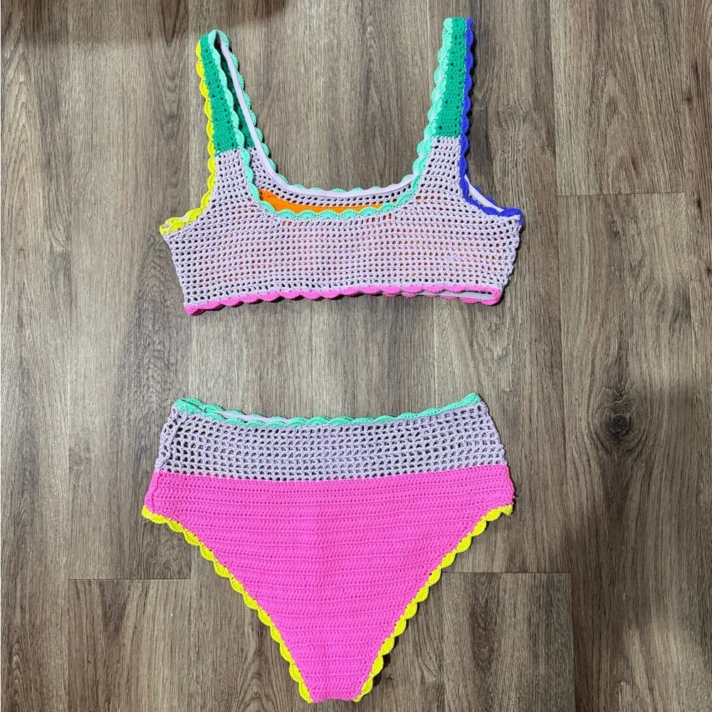 Beach Riot Crochet Bikini Set Large - Picture 2 of 3